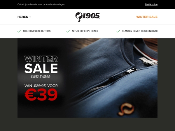 Sweatwear & gebreide truien voor €39!