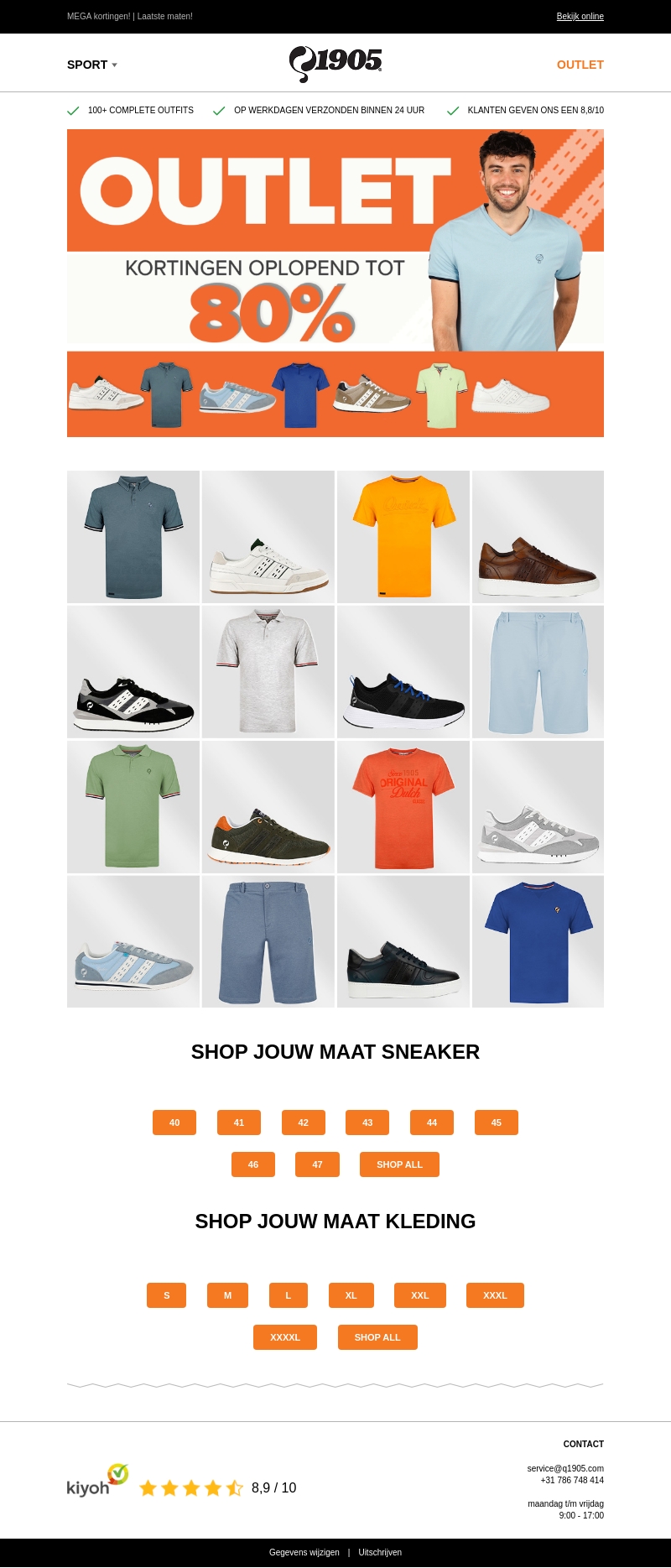 OUTLET tot wel 80% korting! 🛍️ OUTLET tot wel 80% korting! 🛍️