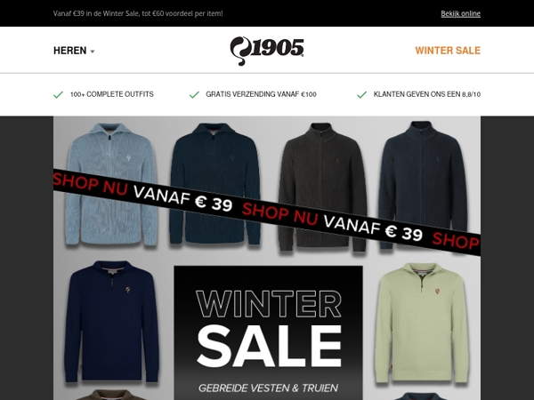 Tot 60% korting op gebreide truien & vesten!