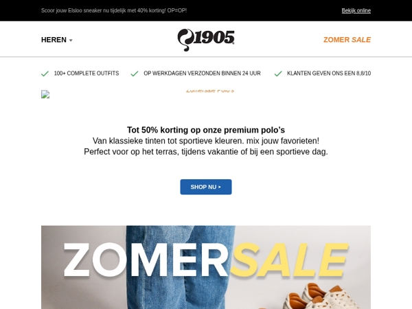 ZOMERSALE: Tot 50% korting op premium polo’s!