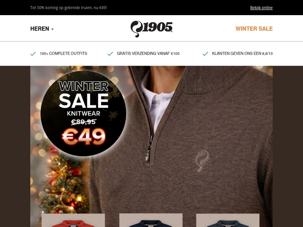 Gebreide truien voor €49! 🎄