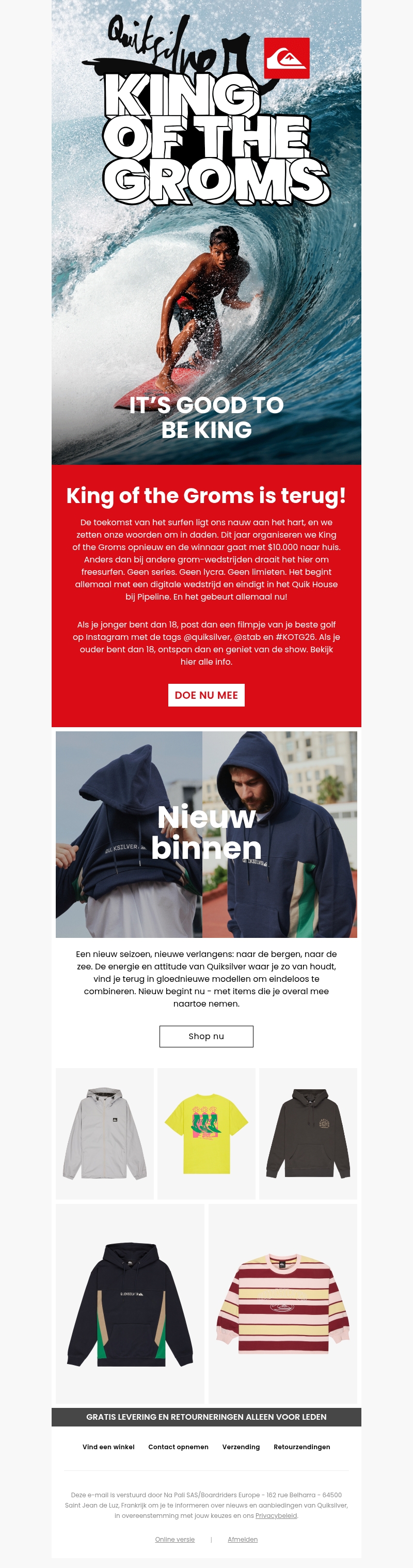 $10.000 voor de beste U18-surfer ter wereld $10.000 voor de beste U18-surfer ter wereld