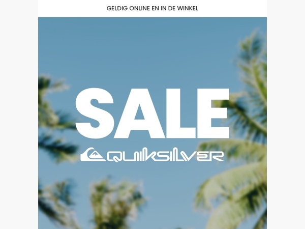 Laatste dagen van onze zomersale!