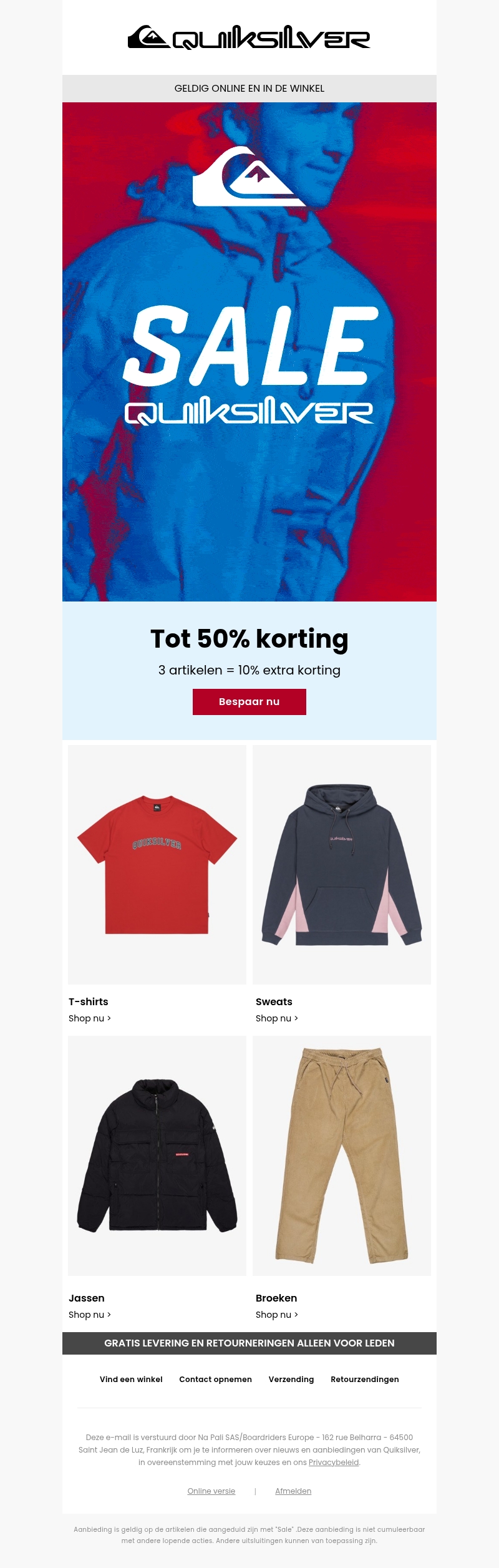 De winter is aangebroken, en daarmee ook de sale! De winter is aangebroken, en daarmee ook de sale!
