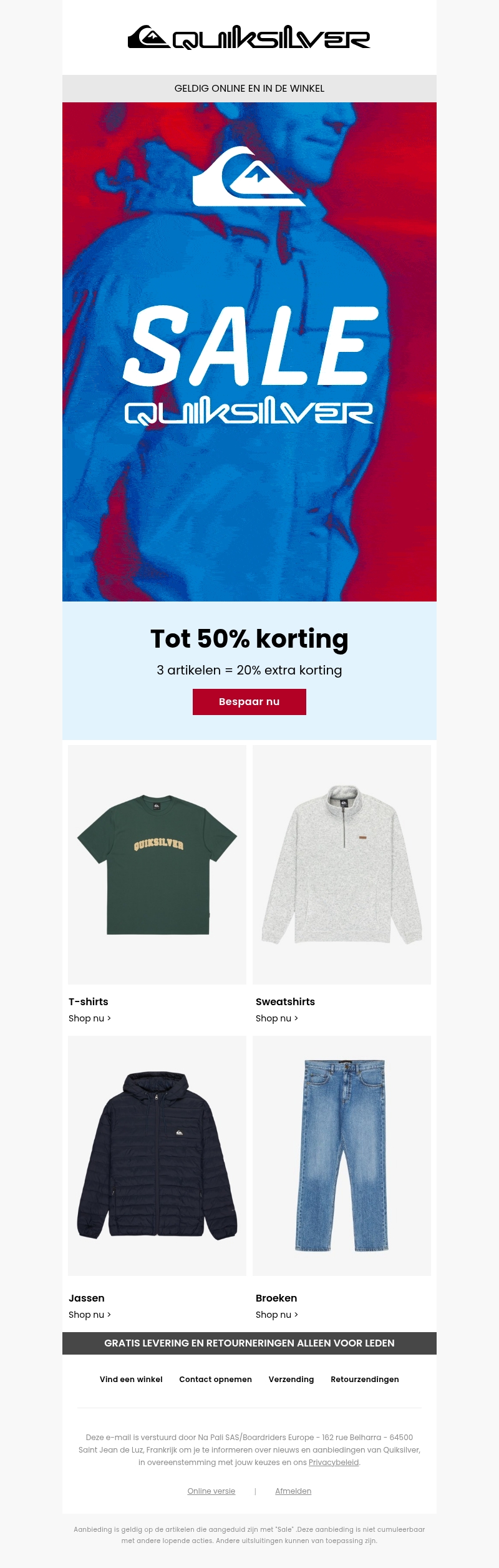 Voortaan, 3 artikelen = 20% extra korting! Voortaan, 3 artikelen = 20% extra korting!