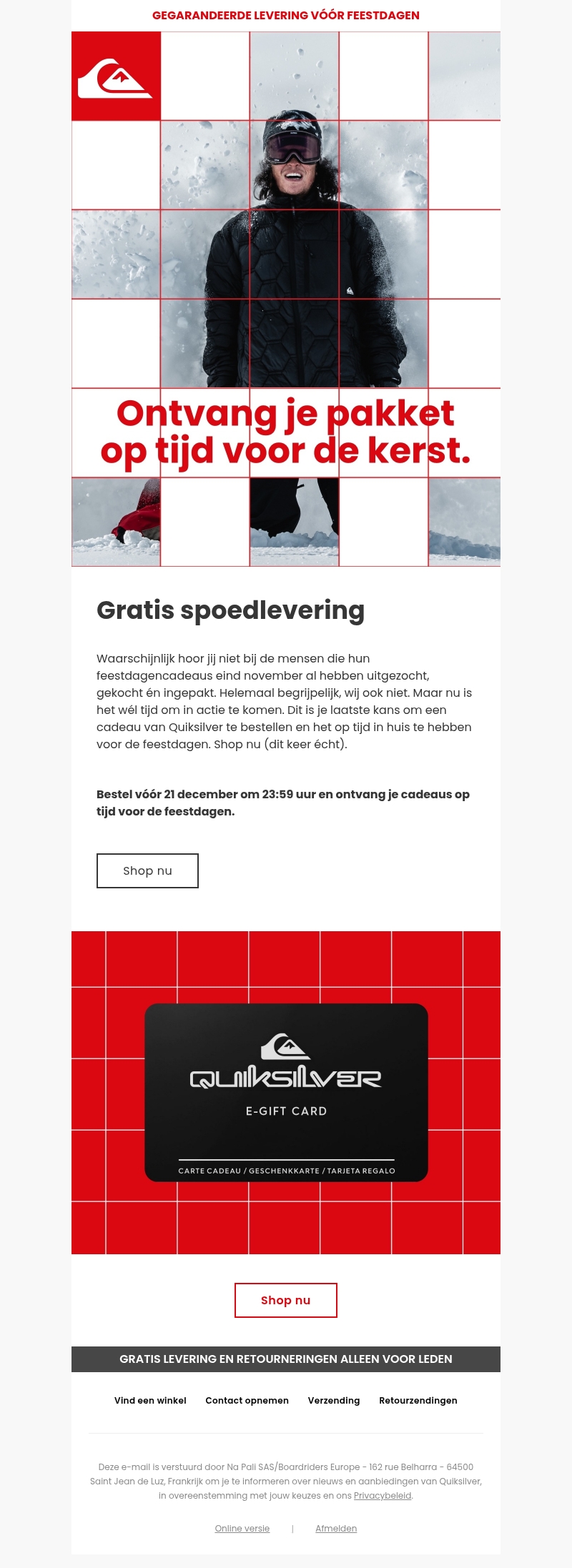 Laatste kans voor om je cadeaus voor de feestdagen te shoppen Laatste kans voor om je cadeaus voor de feestdagen te shoppen