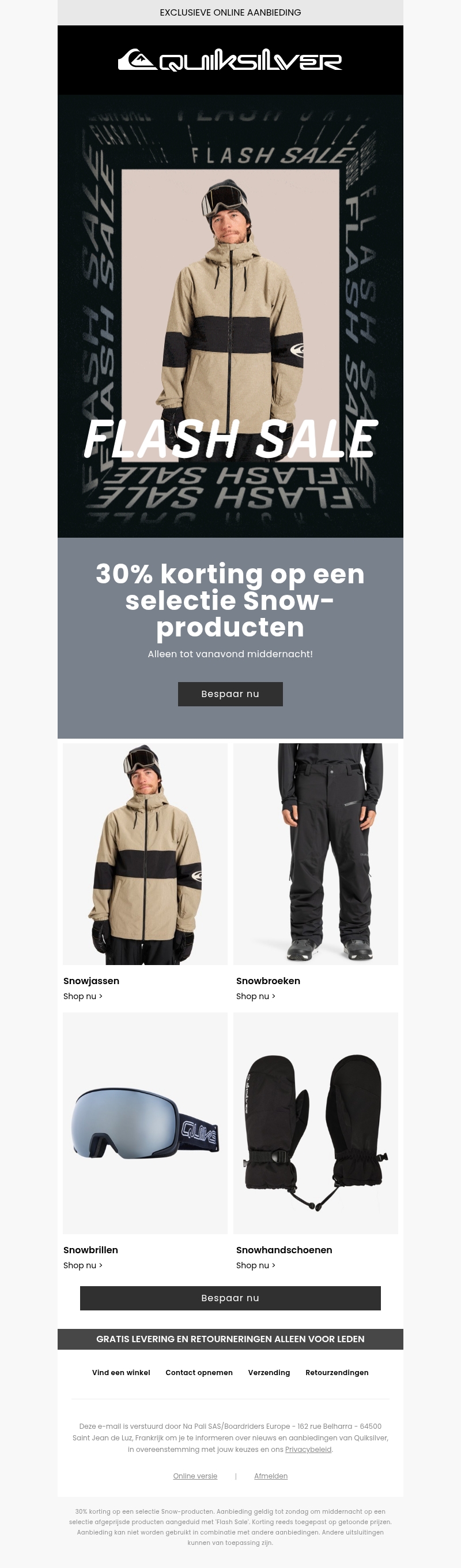 Flash Sale: laatste paar uur om ervan te profiteren! Flash Sale: laatste paar uur om ervan te profiteren!