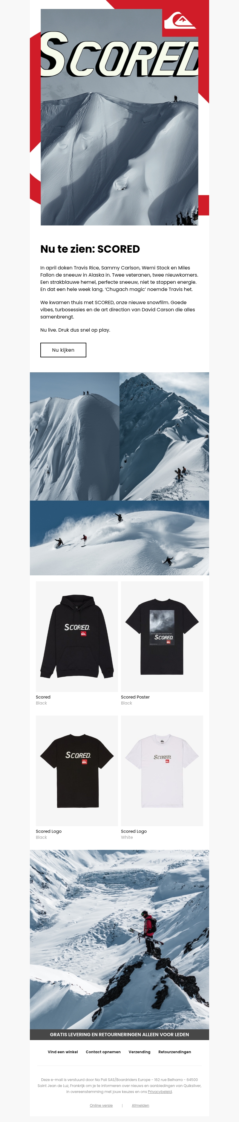 Onze nieuwe snowfilm SCORED is nu live Onze nieuwe snowfilm SCORED is nu live