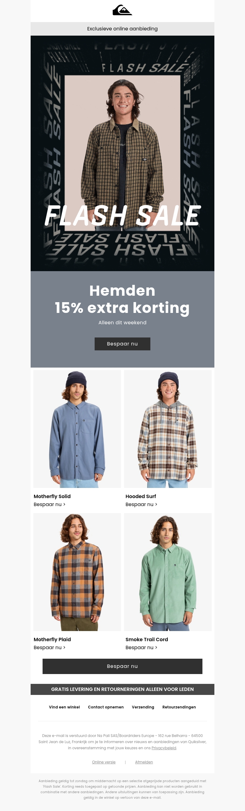 Flash Sale: laatste paar uur om ervan te profiteren! Flash Sale: laatste paar uur om ervan te profiteren!