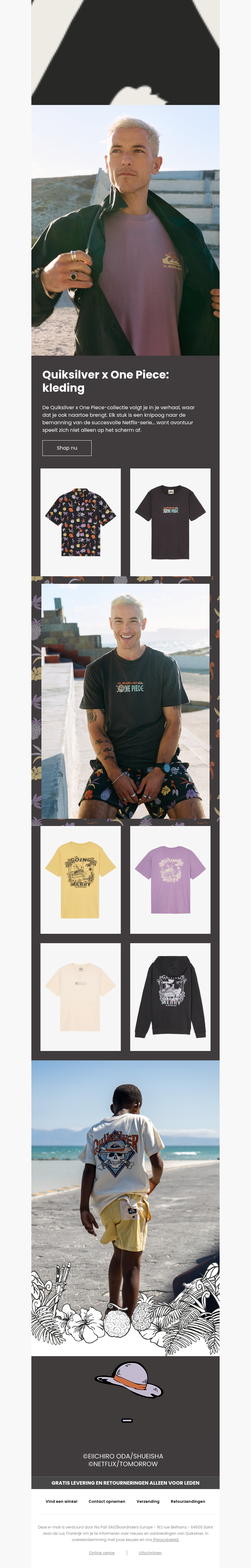 One Piece: één collectie, eindeloos avontuur. One Piece: één collectie, eindeloos avontuur.
