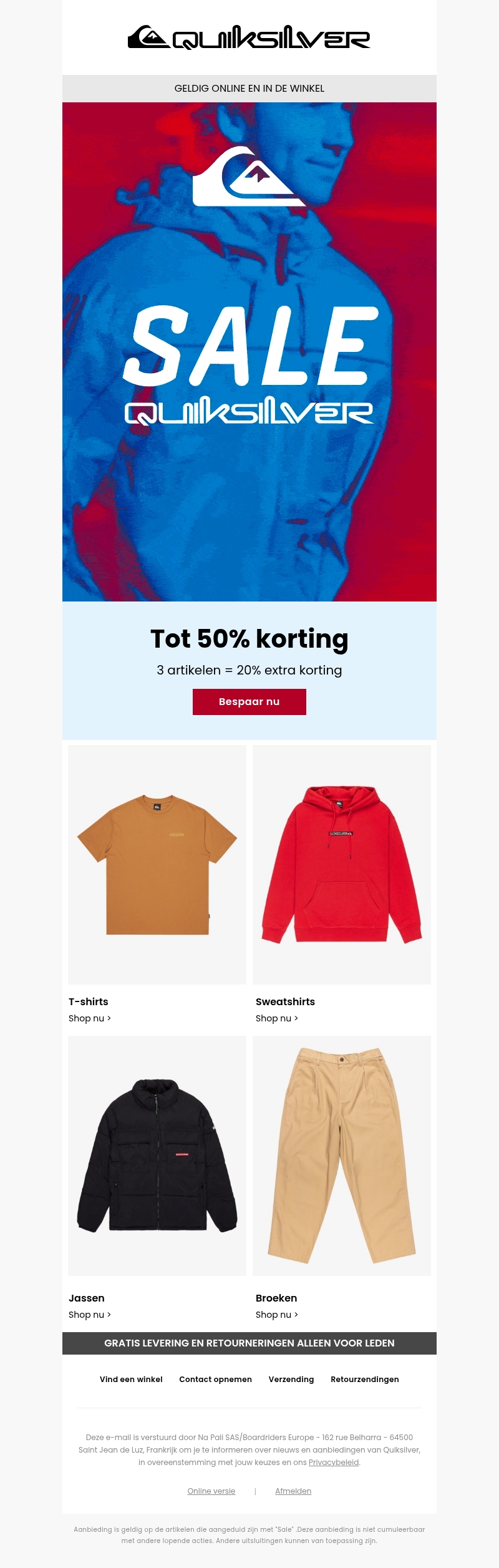 Laatste prijsverlaging: nog meer producten met 50% korting Laatste prijsverlaging: nog meer producten met 50% korting
