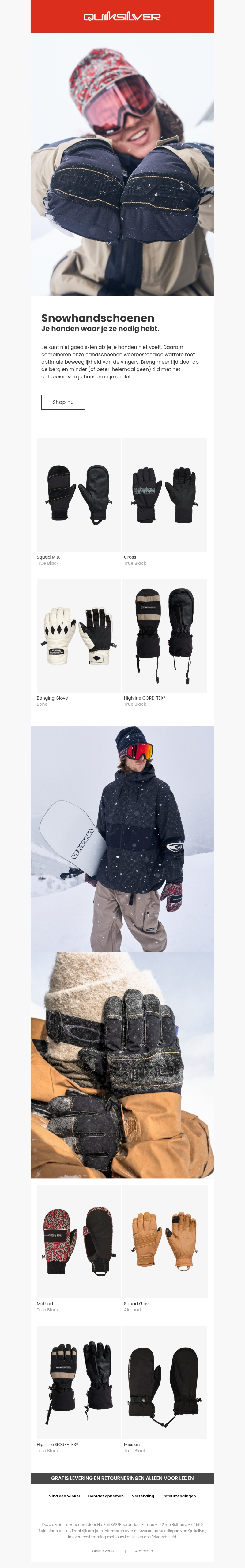 Warme handen = langer op de pistes Warme handen = langer op de pistes