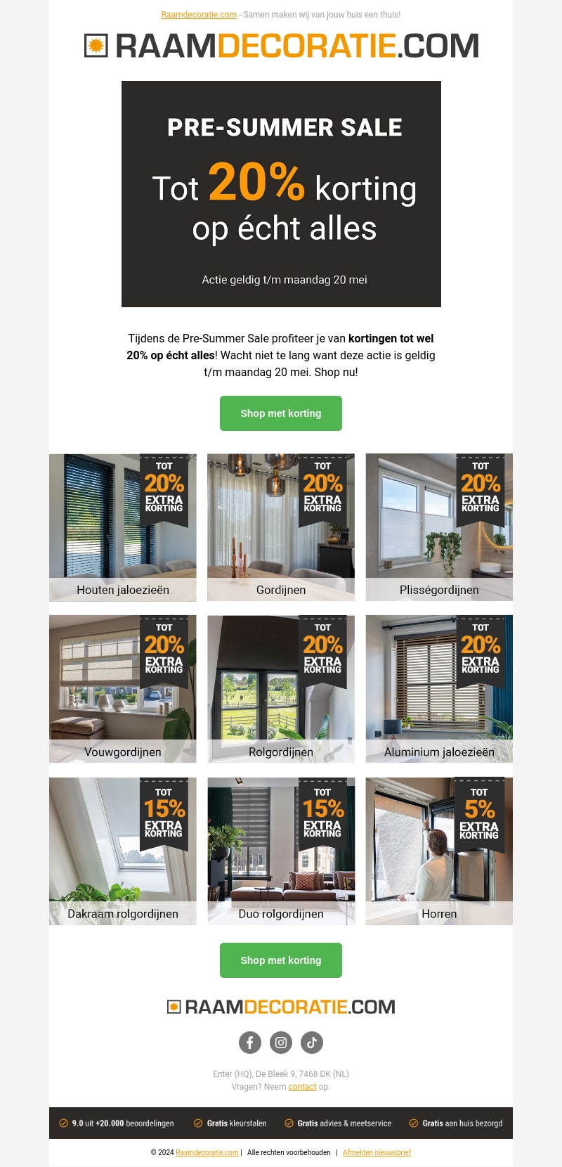 De Pre-Summer Sale start nu! ☀️ De Pre-Summer Sale start nu! ☀️