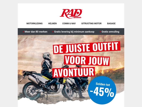 ⚡Soldenkortingen tot wel -45% ⚡op jassen, broeken en motorjeans!