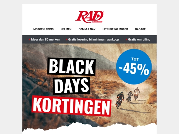 -25% tot wel -45% korting op bijna alles!🔥