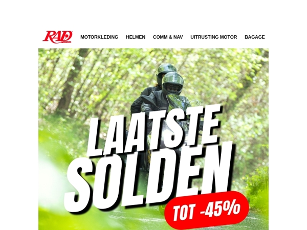 Laatste kans. SOLDEN bij RAD.