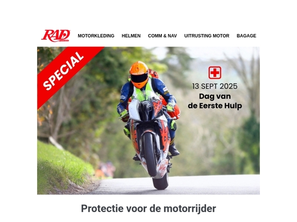 De eerste hulp bij een ongeval? Dat is je uitrusting!