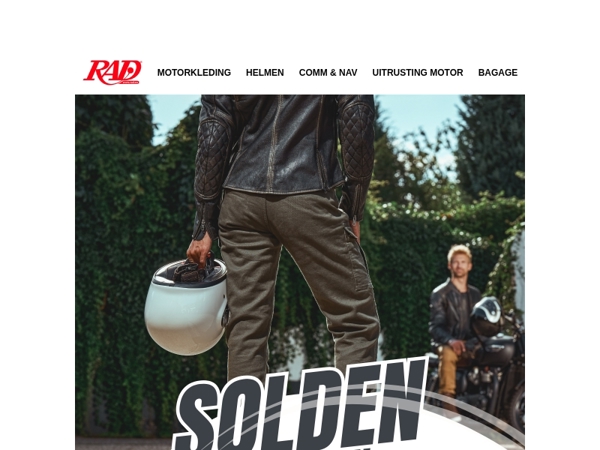 Broek zoekt billen. SOLDEN bij RAD.