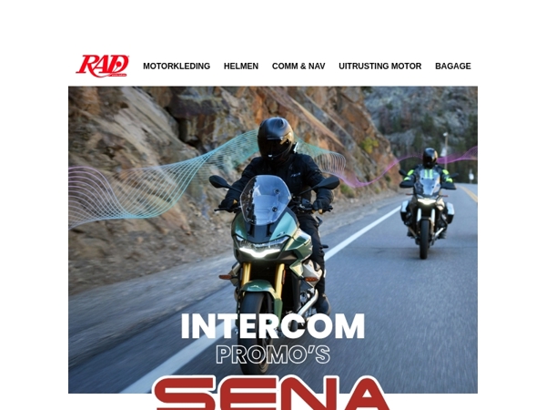 Upgrade je helm met een SENA intercom. Nu in promotie!