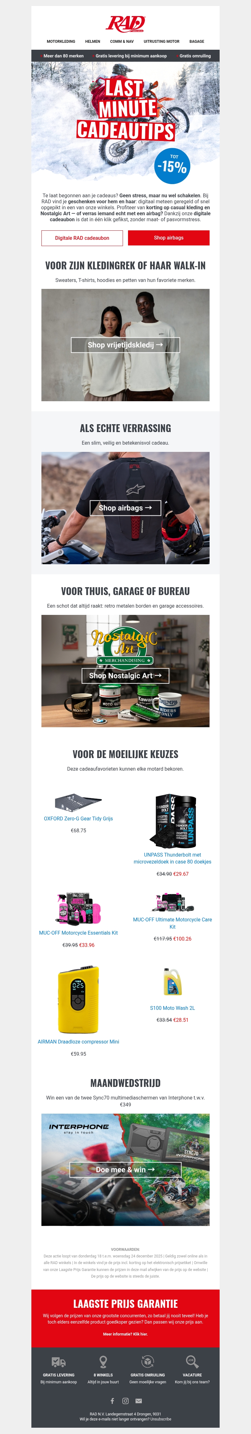 π Last minute cadeaus voor motards π π Last minute cadeaus voor motards π