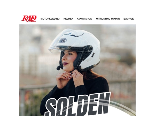Is je helm aan vervanging toe? Solden bij RAD
