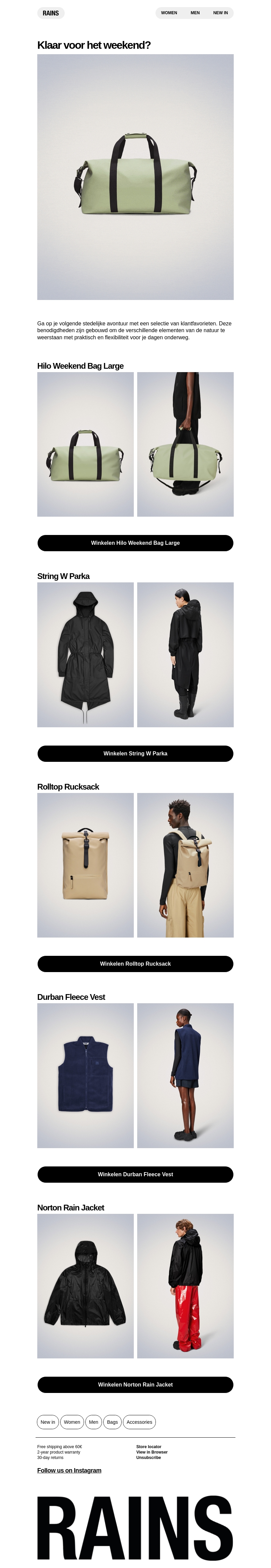 5 stijlen voor het weekend 5 stijlen voor het weekend