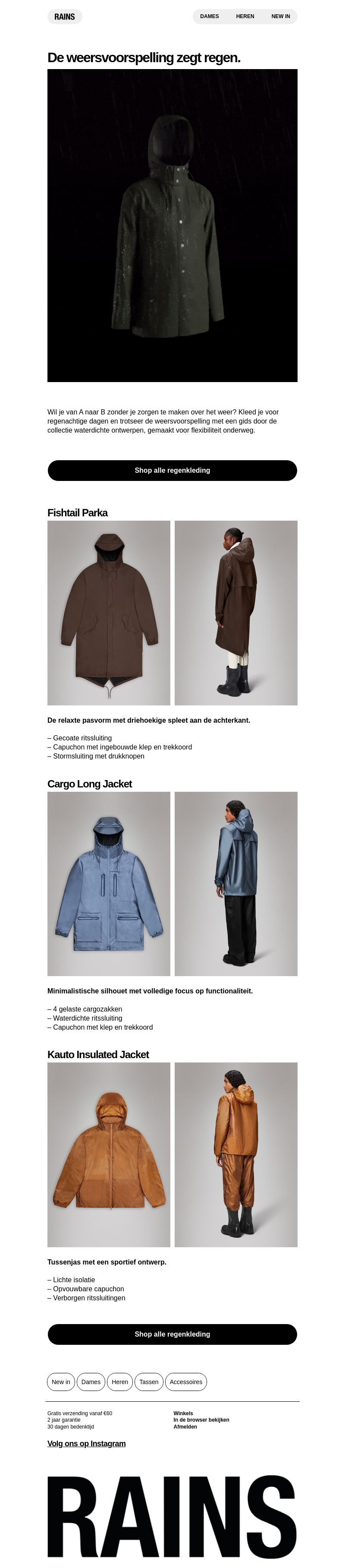 Klaar voor regen en wind? Klaar voor regen en wind?