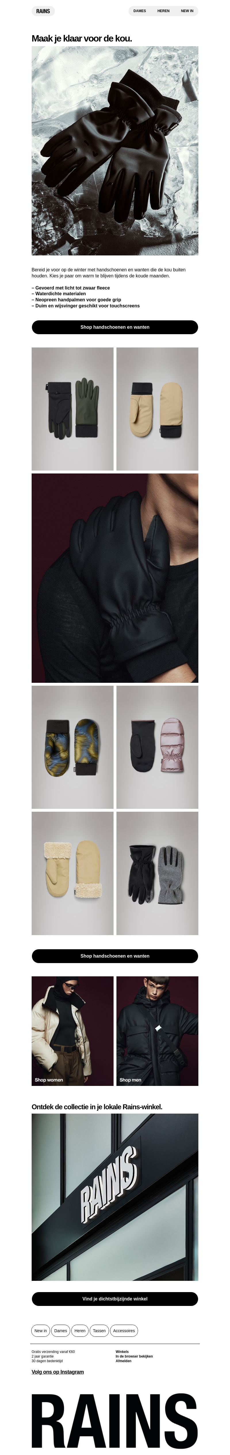 Nieuwe handschoenen en wanten Nieuwe handschoenen en wanten