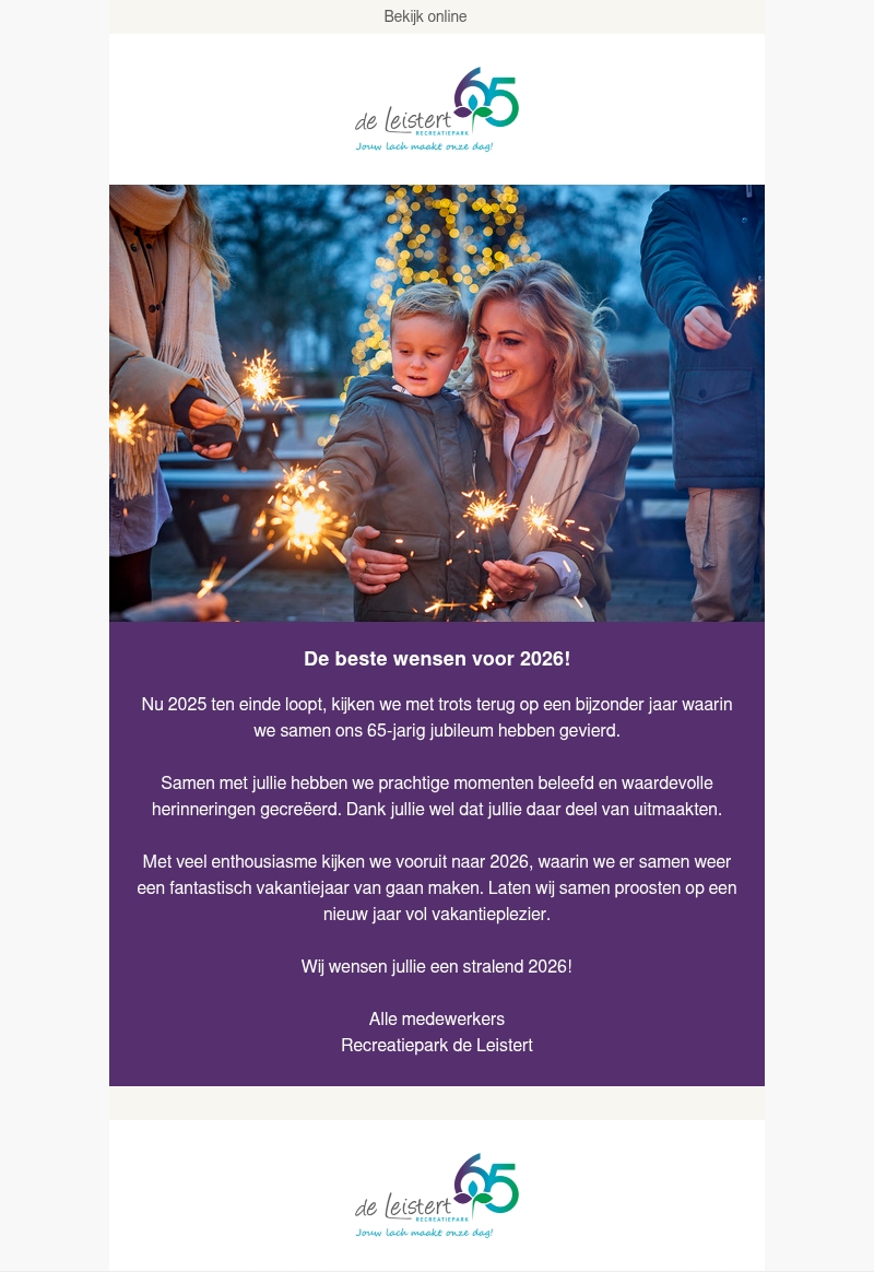 Wij wensen jullie een stralend 2026! ✨ Wij wensen jullie een stralend 2026! ✨