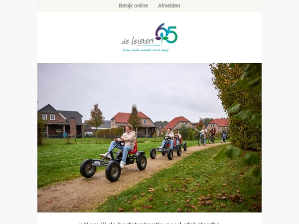 Samen genieten van een herfstweekend bij de Leistert 🍁 
