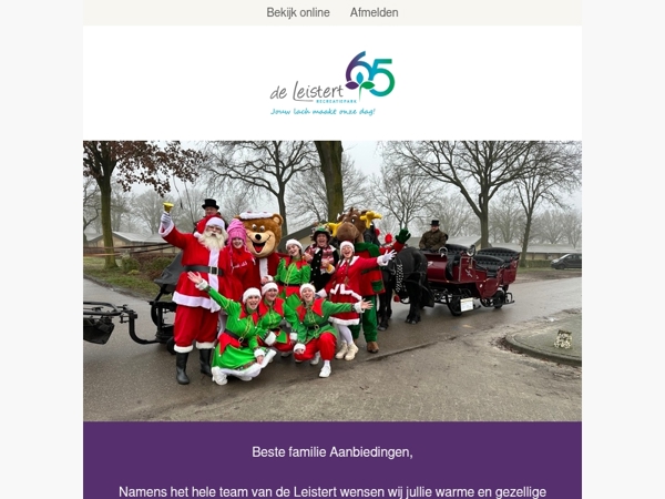 Fijne feestdagen gewenst! 🎄