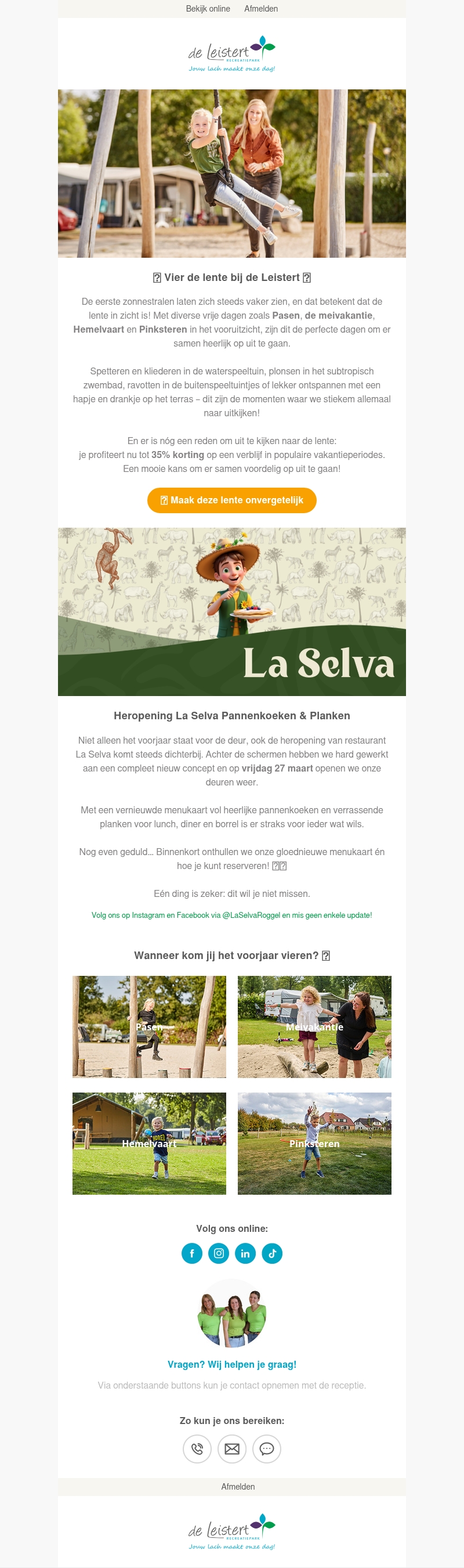 Vier de lente en schuif aan bij het vernieuwde La Selva 🌿 Vier de lente en schuif aan bij het vernieuwde La Selva 🌿