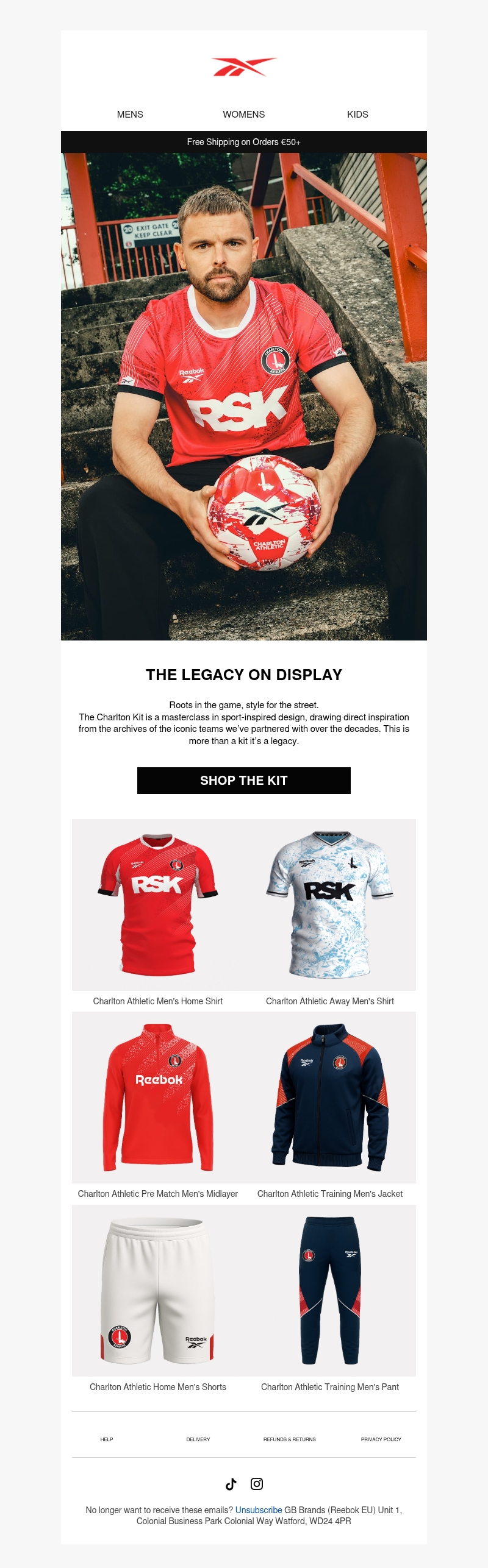 Reebok x Charlton Athletic Reebok x Charlton Athletic