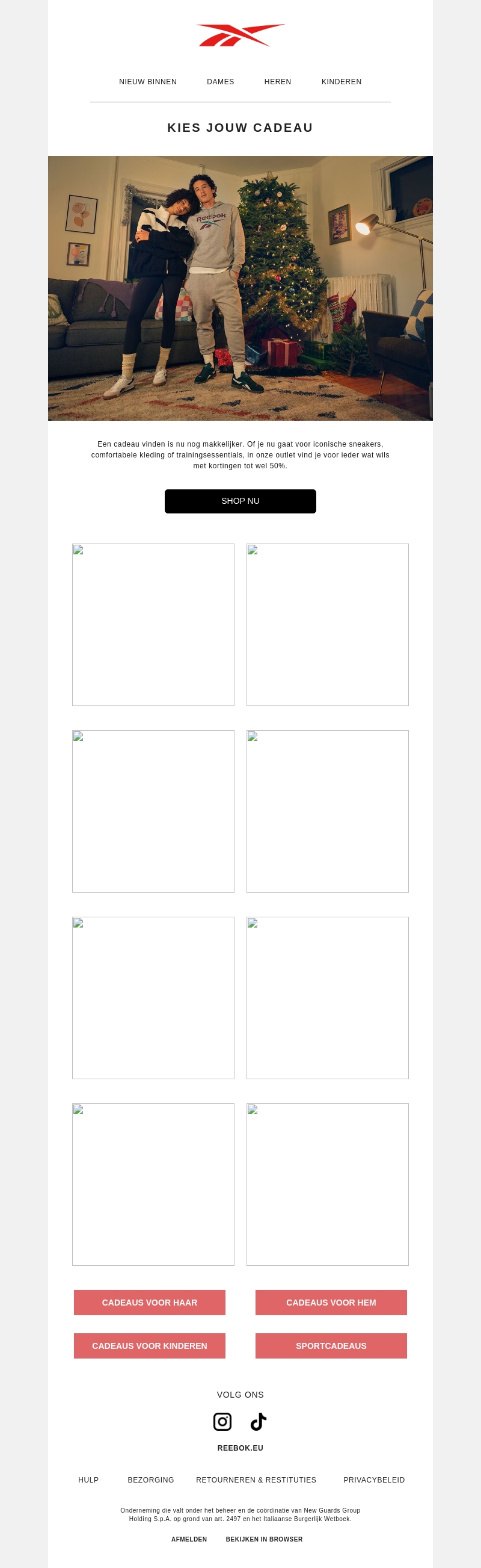Geef met de feestdagen een cadeau van Reebok Geef met de feestdagen een cadeau van Reebok