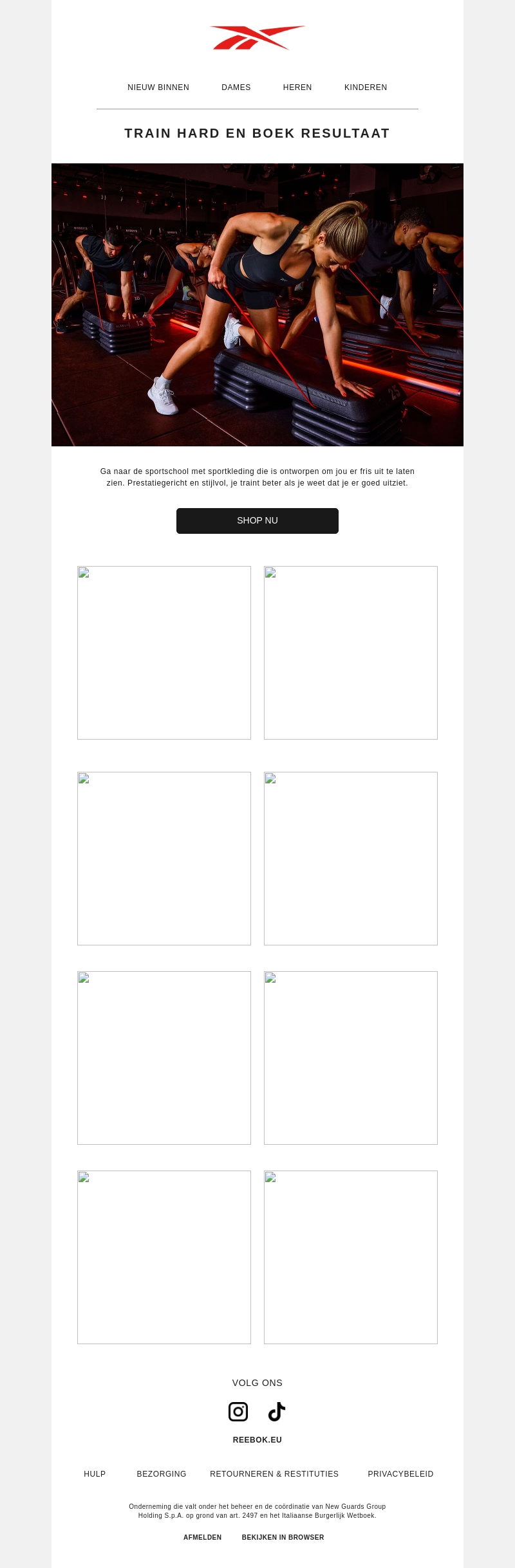 Train hard en boek resultaat Train hard en boek resultaat