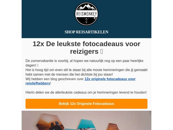 12x Fotocadeaus voor reizigers