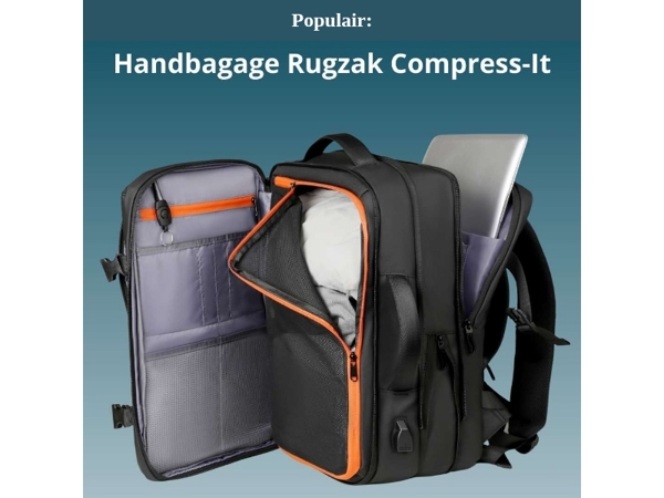 Populair: Handbagage rugzak Compress-It