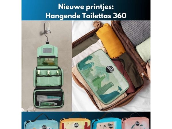 Hangende toilettas 360 met print is live 😍