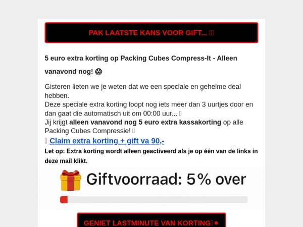 Speciale korting eindigt vanavond 23:59 uur