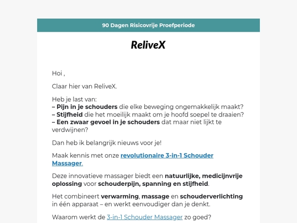 Schouder pijn? We hebben eindelijk een oplossing!