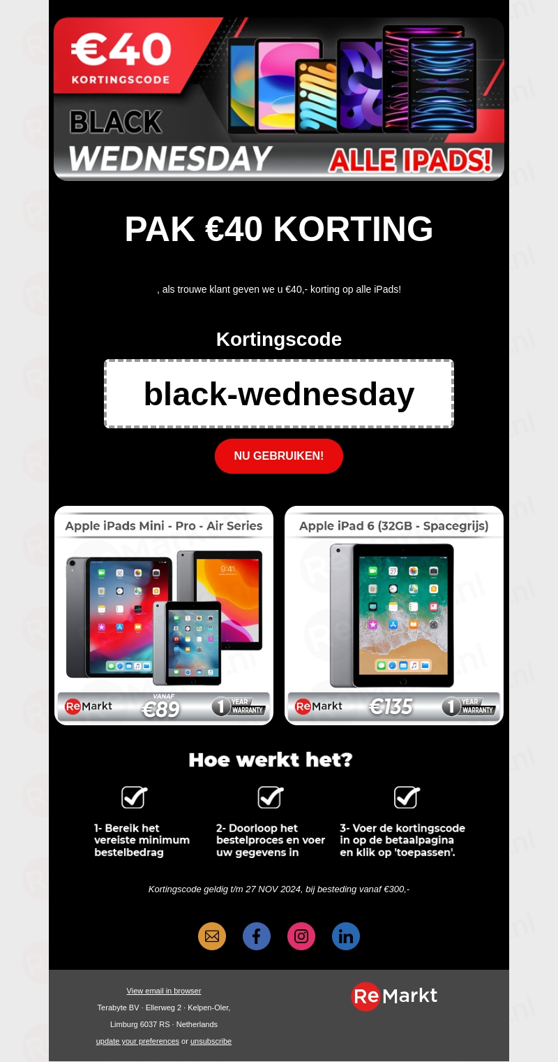 Black Wednesday: iPad aanbiedingen !❤️🔥 Black Wednesday: iPad aanbiedingen !❤️🔥