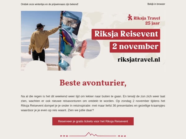 Klaar voor nieuwe reisplannen?