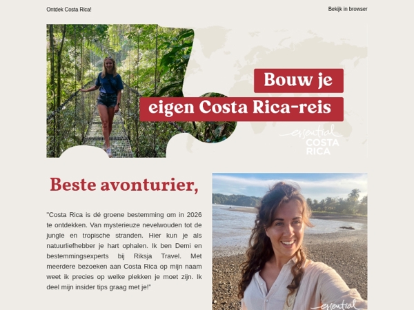 avonturier, zo ontdek je het groene Costa Rica