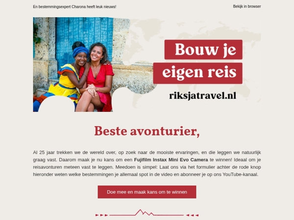 Win een Instax-camera voor jouw mooiste reismomenten