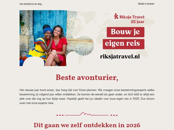 Reisplannen voor 2026 waar je meteen reiskriebels van krijgt