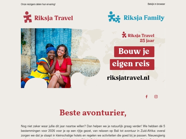 Dit zijn dé top 5 bestemmingen van 2026