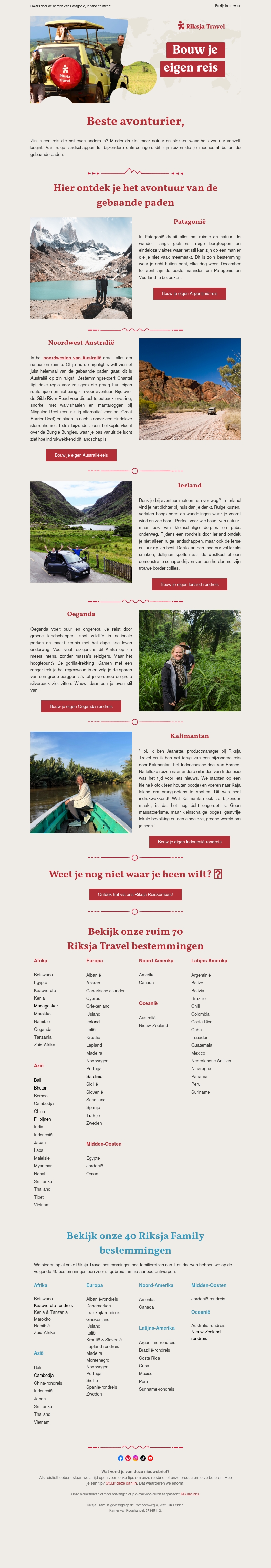 Ga op avontuur van de gebaande paden Ga op avontuur van de gebaande paden