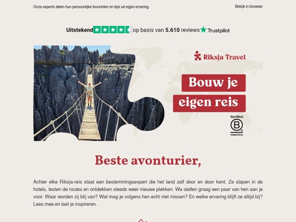 Reis mee met onze bestemmingsexperts