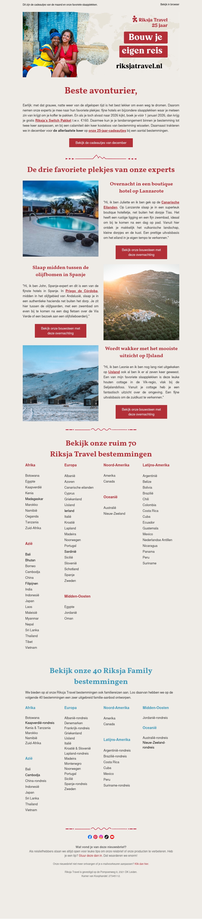 Waarom je vóór 1 januari je reis wil boeken Waarom je vóór 1 januari je reis wil boeken