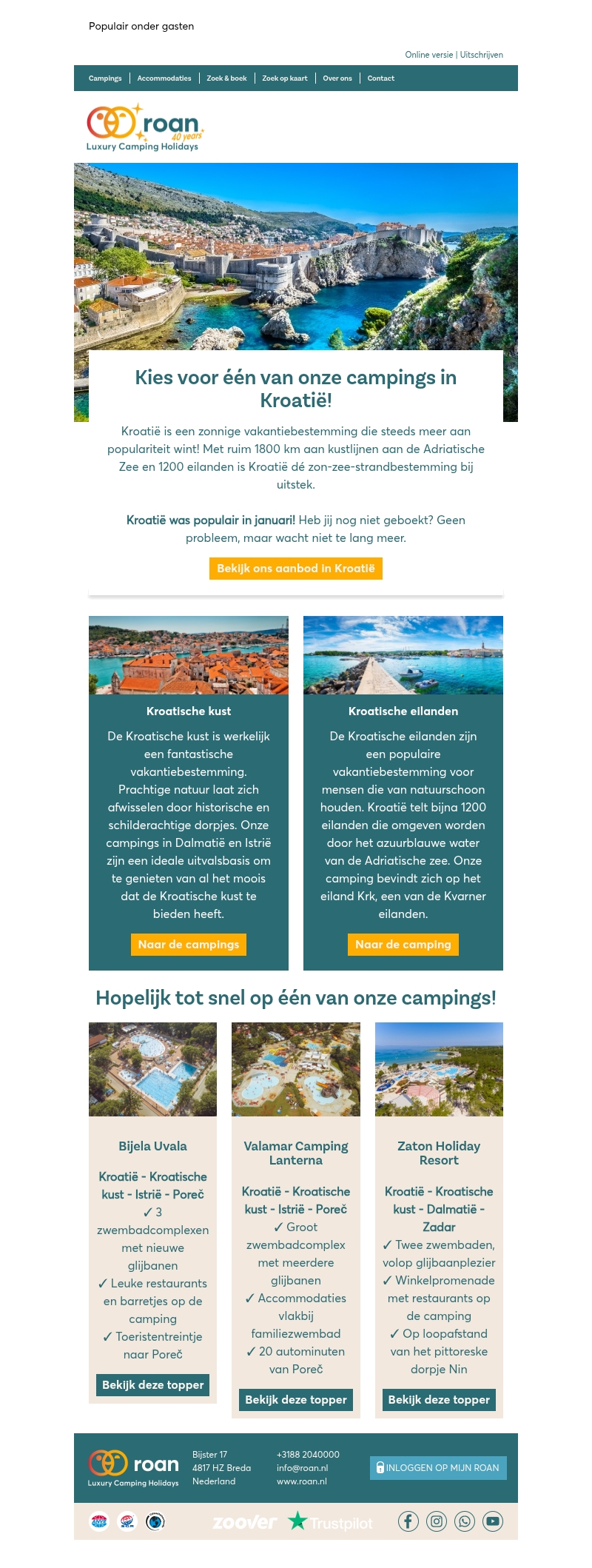 ☀️ Kies voor één van onze campings in Kroatië! ☀️ Kies voor één van onze campings in Kroatië!
